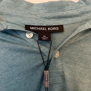 Brand New! Michael Kors light green polo - xl